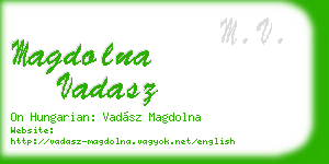 magdolna vadasz business card